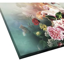 Tableau sur toile avec décoration florale