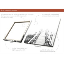 Giclée Kunstdruck auf Leinwand mit Spannrahmen aus MDF Holz