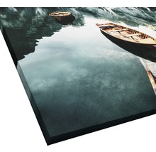 Leinwandbild mit zwei Booten auf einem See