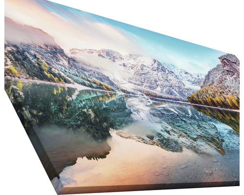 Wandbild mit Bergsee-Motiv