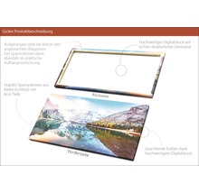 Giclée Kunstdruck auf Leinwand mit Holzrahmen, Vorder- und Rückseite