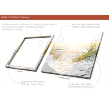 Leinwandbild mit Digitaldruck und MDF-Holzrahmen