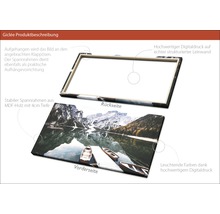 Produktbeschreibung Giclée Kunstdruck auf Leinwand mit Holzrahmen