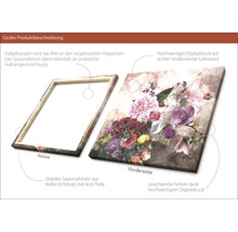 Giclée Leinwandbild Baroque Flowermix II 100x100 cm