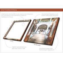 Giclée Kunstdruck auf Leinwand mit MDF Rahmen