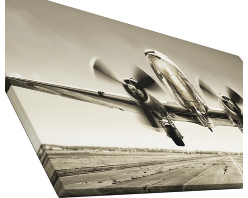 Impression sur toile d''un avion au décollage