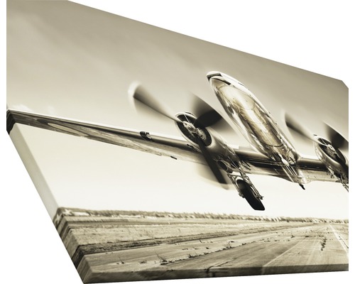 Toile imprimée d''un avion en plein décollage