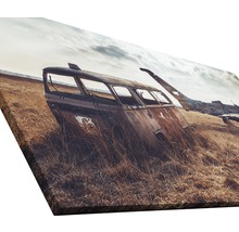 Giclée Leinwandbild Scrap Plane 80x160 cm