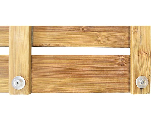 Tapis en bambou avec vis et espace