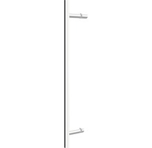 Duschtür mit Seitenwand mit Drehtür SCHULTE Alexa Style 2.0 ExpressPlus 90 x 90 cm Profil aluminium Glasdekor Depoli Light schmutzabweisende Glasbeschichtung inkl. Duschwanne
