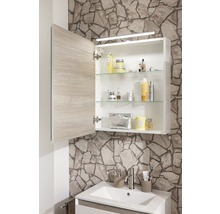 Armoire de toilette LED Miami Vice blanc 60 x 70 x 15,5 cm-thumb-2