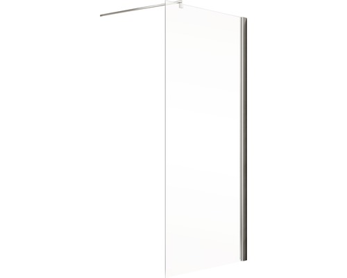 Paroi de douche en verre avec barre de maintien