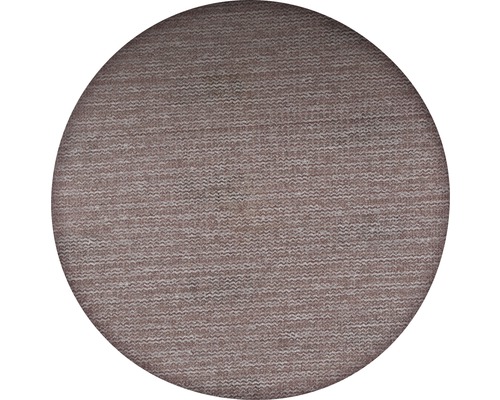 Tapis rond avec motif textile