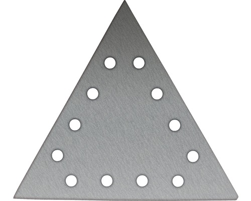 Dreieckige Schleifplatte mit Löchern