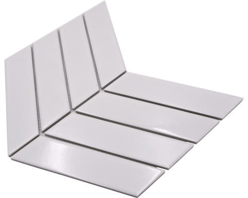 Mosaikfliese aus Keramik im Winkelformat