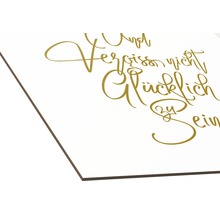 Tableau mural avec l''inscription ''Et n''oubliez pas d''être heureux''