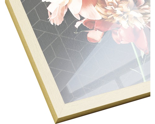 Gerahmtes Bild mit Blumenmotiv