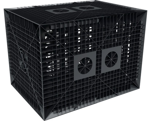 Bloc d''infiltration Rigofill noir pour l''infiltration des eaux pluviales