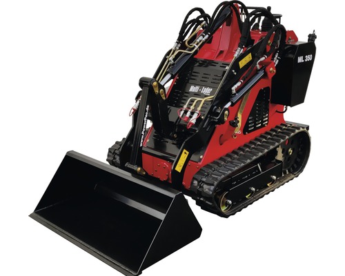 Kompakter Minilader mit Schaufel