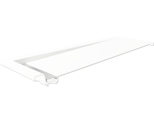 Tablette de fenêtre blanche en métal