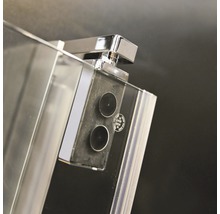 Drehfalttür für Seitenwand Breuer Europa Design 100 cm Anschlag rechts Klarglas Profilfarbe chrom-thumb-2