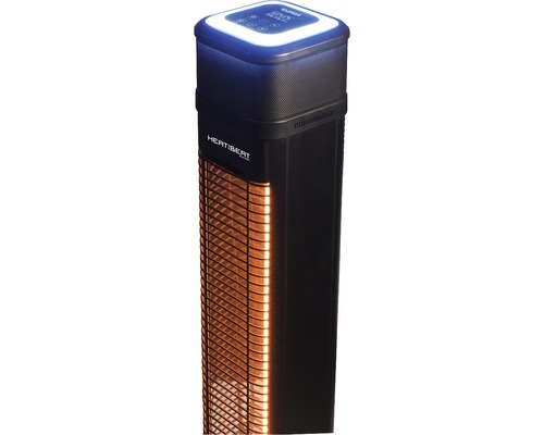 Radiateur infrarouge avec panneau de commande et élément chauffant