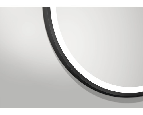 Plafonnier LED rond avec cadre sombre