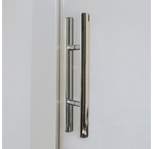 Porte de douche pour paroi latérale BREUER Avanta 80 cm couleur du profilé chrome décor de vitre satiné 2173005030003-thumb-5