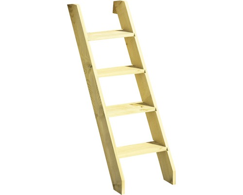Échelle en bois avec quatre marches