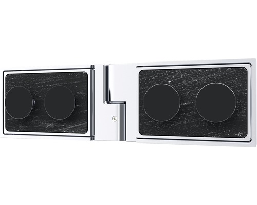 Duschkabinenbeschlag mit zwei Knöpfen