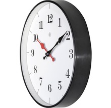 Horloge murale avec cadre noir et cadran