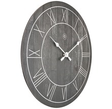 Horloge murale Paul bois noir Ø 40 cm