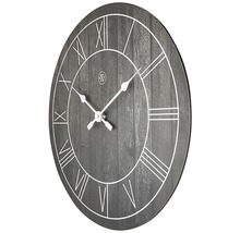 Horloge murale Paul bois noir Ø 40 cm