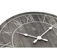 Horloge murale Paul bois noir Ø 40 cm