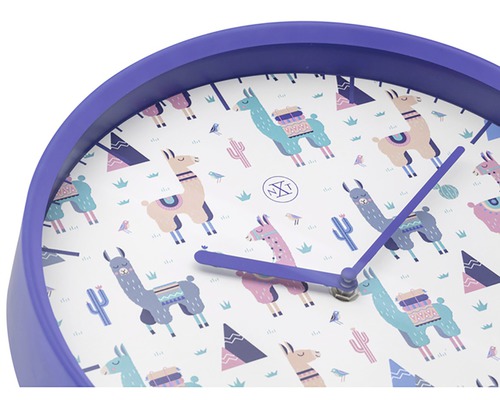 Horloge murale avec motif lama