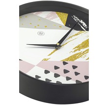 Horloge murale Grace plastique noir Ø 30 cm