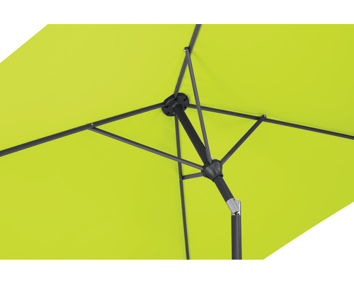 Detailansicht eines Sonnenschirms mit Streben