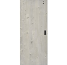 Schiebetür-Komplettset Barn Door Vintage grau grundiert MidBar gerade 95x215 cm inkl. Türblatt,Schiebetürbeschlag,Abstandshalter 35mm und Griff-Set-thumb-2