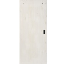 Schiebetür-Komplettset Barn Door Vintage weiß grundiert Wales Speichen 95x215 cm inkl. Türblatt,Schiebetürbeschlag,Abstandshalter 40 mm und Griff-Set-thumb-2