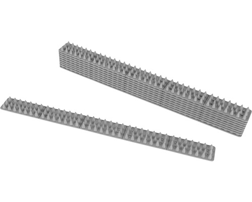 Vogelschutz Spikes aus Kunststoff, Reihe und Stapel