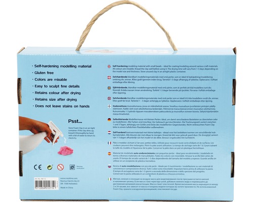Packung selbsthärtende Modelliermasse mit kleinen Perlen