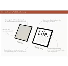 Gerahmtes Bild Life 28x28 cm