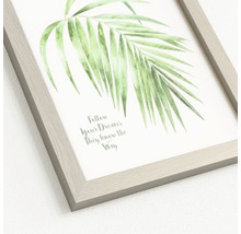 Gerahmtes Bild Green Plant Leaf III 19x24 cm