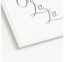 Image murale encadrée avec inscription