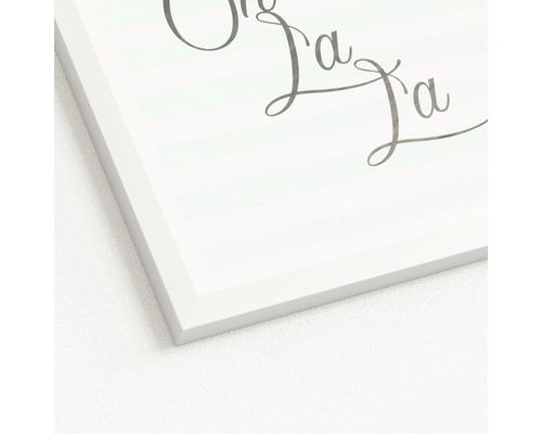 Image murale encadrée avec inscription