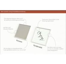 Vorder- und Rückseite eines Bilderrahmens