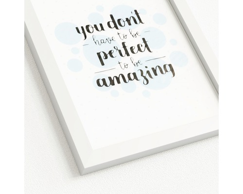 Cadre décoratif avec l''inscription ''You don''t have to be perfect to be amazing''