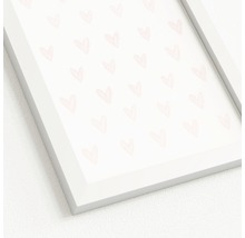 Image encadrée avec des motifs de cœur