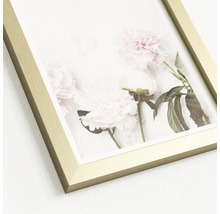 Goldener Bilderrahmen mit Blumenmotiv