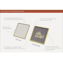 Gerahmtes Bild Beautiful & Gold VI 28x28 cm